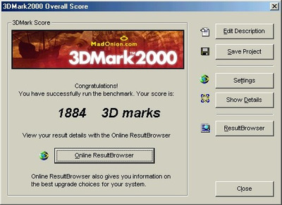 3dMark2000 with default drivers and DirectX 7.1.jpg