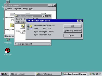Windows 95 connected to UniPCemu acting as a passthrough server using Dosbox serial modem_connection status.jpg