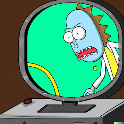 DALL·E 2023-02-20 22.48.58 - an oval desktop pc, rick and morty style.png