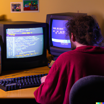 DALL·E 2023-03-11 10.25.27 - a photo of a typical 80s gamer, playing dos game on a 286 pc with CGA monitor.png