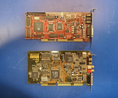 Pentium 200 sound cards - GUS Extreme and AWE64.jpg