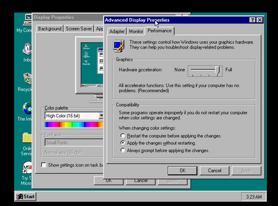1493-Windows 95 finally working in accelerated mode.png