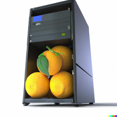 DALL·E 2023-02-20 19.40.15 - a 3d render of an ibm pc with oranges growing out of the drive bay.png