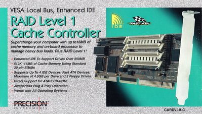 Precision Instruments CARDVLB-C Tekram Green Cache DC Series EIDE Controller Box - Front.jpg