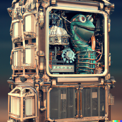 DALL·E 2023-02-28 22.51.17 - A 3D render of a 286 desktop pc in a vintage steampunk style with seahorses.png